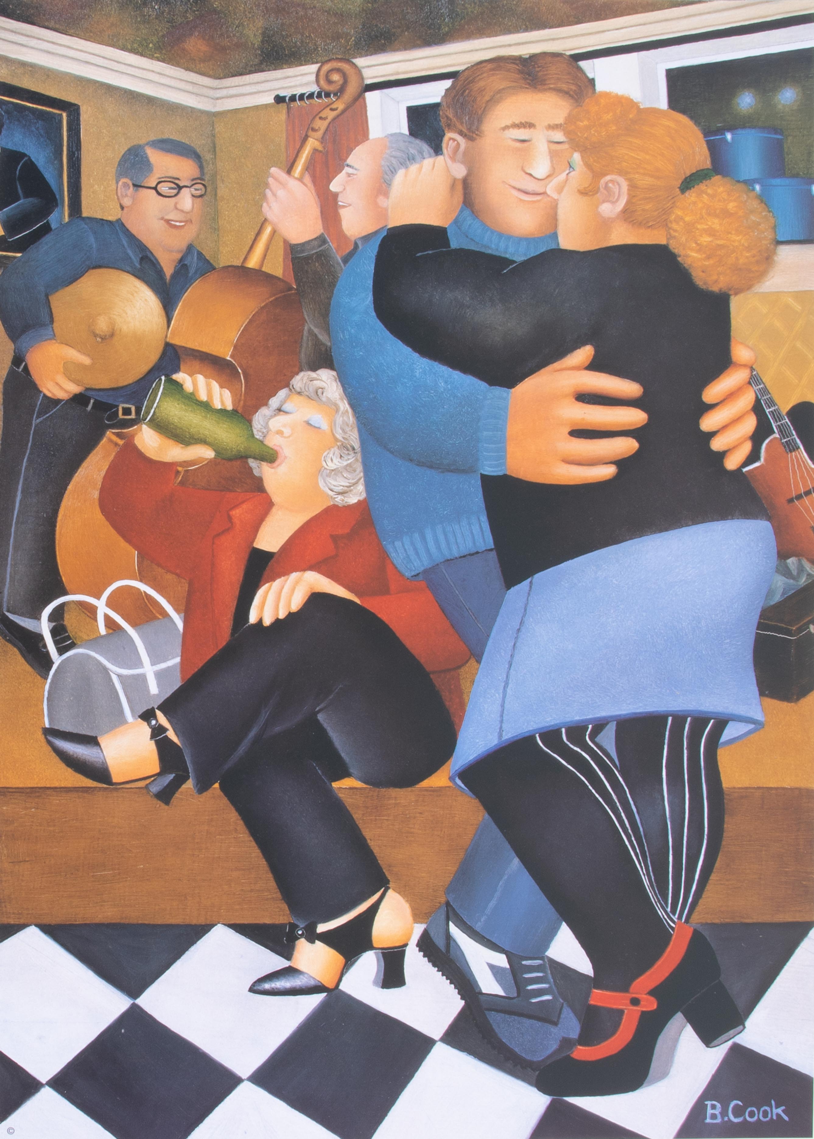Beryl Cook (1926-2008) 'Shall We Dance', signed limited edition print 33/650, published by The - Image 2 of 2