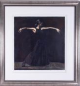 Fletcher Sibthorp (British, b. 1967), 'White on Black' signed limited edition print 95/195, 60cm x