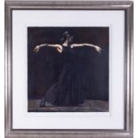 Fletcher Sibthorp (British, b. 1967), 'White on Black' signed limited edition print 95/195, 60cm x