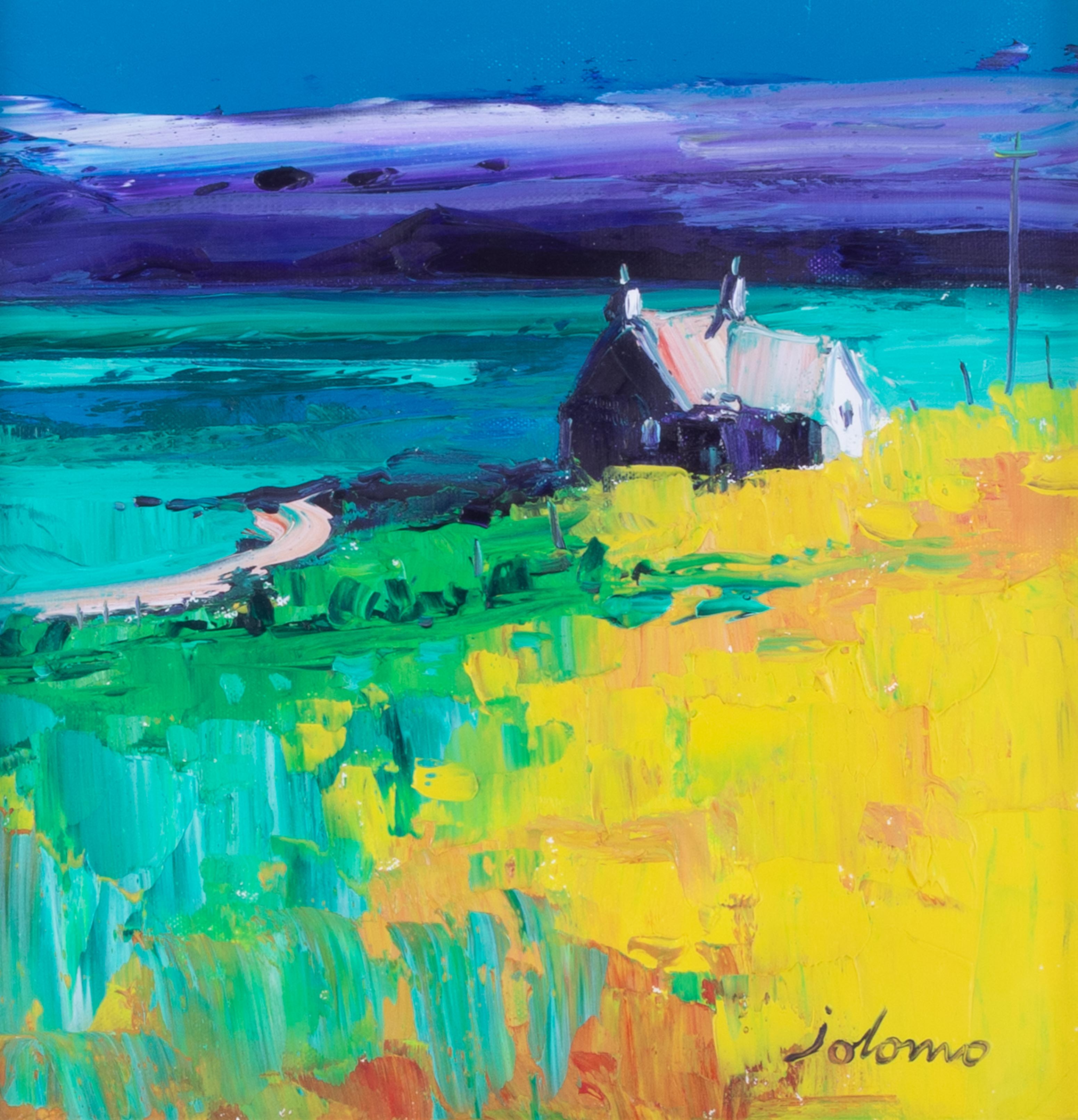 John Lowrie Morrison OBE (born 1948, Maryhill, Glasgow), known as Jolomo, oil ‘Stormy Evening, - Image 2 of 8