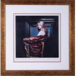 Robert Lenkiewicz (1941-2002) 'Fiorella' limited edition print 38/450, 34cm x 34cm, framed and