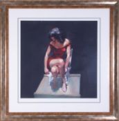 Robert Lenkiewicz (1941-2002) 'Study of Esther' limited edition print 38/295, embossed signature,