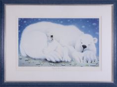 Mackenzie Thorpe 'Sleeping Bear Dunes' signed artist proof print 39/85, 43cm x 72cm,