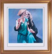 Robert Lenkiewicz (1941-2002) 'Bella With The Painter' signed limited edition print 534/550, also