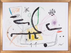 Joan Miro (1893-1983) Maravillas con variaciones, original lithograph, Cramer 211, signed in