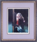 Robert Lenkiewicz (1941-2002) 'Painter In The Wind' signed limited edition print 345/500, 37cm x