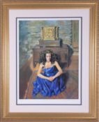 Robert Lenkiewicz (1941-2002) 'Anna Seated' signed limited edition print 422/475, 52cm x 39cm,