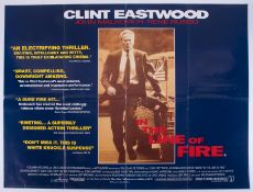 Cinema Poster for the film 'In the line of fire' year 1993 featuring Clint Eastwood. Provenance: The