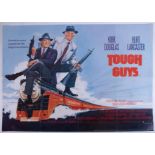 Cinema Poster for the film 'Tough Guys' year 1986 featuring Kirk Douglas & Burt Lancaster (tear on