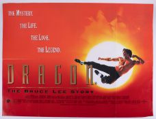 Cinema Poster for the film 'Dragon The Bruce Lee Story' year 1993. Provenance: The John Welch