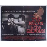 Cinema Poster for the film 'The Falcon and the Snowman' year 1984 featuring Sean Penn (worn and tear