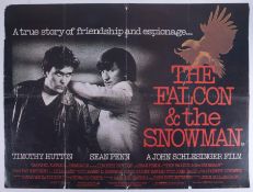 Cinema Poster for the film 'The Falcon and the Snowman' year 1984 featuring Sean Penn (worn and tear