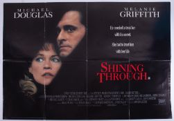 Cinema Poster for the film 'Shining Through' year 1991 featuring Michael Douglas. Provenance: The