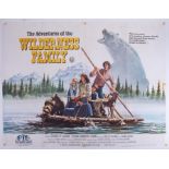 Cinema Poster for the film 'The Adventures of the Wilderness family' year 1977 (tape marks and