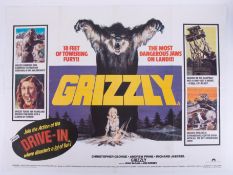 Cinema Poster for the film 'Grizzly' year 1976. Provenance: The John Welch Collection, previous