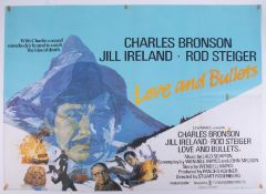 Cinema Poster for the film 'Love and Bullets' year 1979 featuring Charles Bronson. Provenance: The