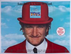 Cinema Poster for the film 'Toys' year 1992 featuring Robin Williams. Provenance: The John Welch