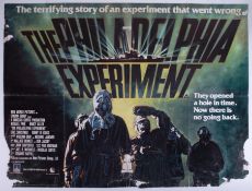 Cinema Poster for the film 'Philadelphia Experiment' (very worn). Provenance: The John Welch