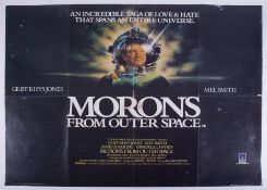 Cinema Poster for the film 'Morons from outer space' year 1985 featuring Griff Rhys Jones & Mel