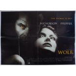 Cinema Poster for the film 'Wolf' featuring Michelle Pfeiffer. Provenance: The John Welch