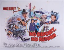 Cinema Poster for the film 'No Deposit No return' year 1976. Provenance: The John Welch