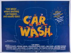 Cinema Poster for the film 'Carwash' year 1977 (tape, pen marks). Provenance: The John Welch