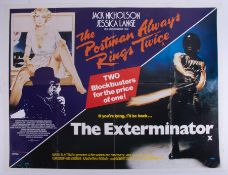 Cinema Poster for the film 'The Postmen always rings twice & The Exterminator'. Provenance: The John