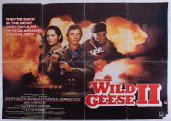 Cinema Poster for the film 'Wild Geese 2' year 1985 featuring Edward Woodward. Provenance: The