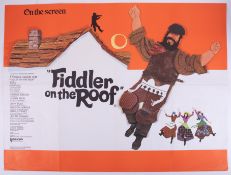 Cinema Poster for the film 'Fiddler on the Roof' year 1971. Provenance: The John Welch Collection,