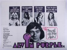 Cinema Poster for the film 'Alvin Purple' year 1973. Provenance: The John Welch Collection, previous