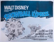 Cinema Poster for the film 'Snowball Express' year 1972 (small tear at bottom edge). Provenance: The