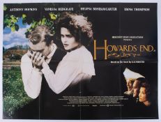 Cinema Poster for the film 'Howard’s End' year 1992 featuring Anthony Hopkins & Vanessa Redgrave.