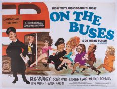 Cinema Poster for the film 'On the Buses' year 1971 featuring Reg Varney. Provenance: The John Welch