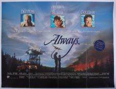 Cinema Poster for the film 'Always' year 1990 featuring Richard Dreyfuss. Provenance: The John Welch