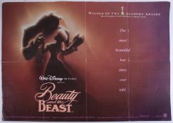 Cinema Poster for the film 'Beauty and the Beast' year 1991. Provenance: The John Welch