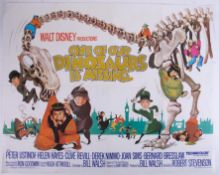 Cinema Poster for the film 'One of Our Dinosaurs is Missing' year 1975. Provenance: The John Welch