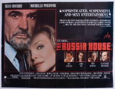 Cinema Poster for the film 'The Russia House' year 1990 featuring Sean Connery & Michelle
