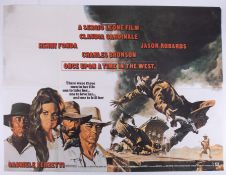 Cinema Poster for the film 'Once Upon the Time in the West' featuring Henry Fonda. Provenance: The