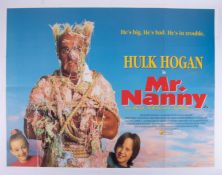 Cinema Poster for the film 'Mr Nanny' year 1993 featuring Hulk Hogan. Provenance: The John Welch