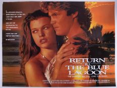 Cinema Poster for the film 'Return to the Blue Lagoon' year 1991. Provenance: The John Welch