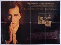 Cinema Poster for the film 'The Godfather Part 3' year 1990 Dir: Francis For Coppola (small water