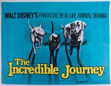Cinema Poster for the film 'The Incredible Journey' year 1963. Provenance: The John Welch
