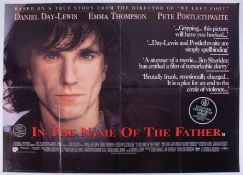 Cinema Poster for the film 'In the name of the father' year 1993 featuring Daniel Day Lewis.