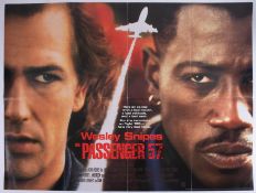 Cinema Poster for the film 'Passenger 57' year 1992 featuring Wesley Snipes. Provenance: The John