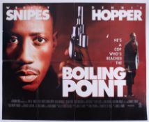 Cinema Poster for the film 'Boiling Point' year 1993 featuring Wesley Snipes & Dennis Hopper.