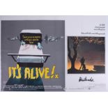 Cinema Poster for the film 'It’s Alive! & Badlands'. Provenance: The John Welch Collection, previous