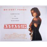 Cinema Poster for the film 'The Assassin' year 1991 featuring Bridget Fonda (water marks and small