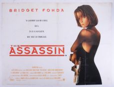 Cinema Poster for the film 'The Assassin' year 1991 featuring Bridget Fonda (water marks and small