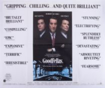 Cinema Poster for the film 'Goodfellas' year 1990 featuring Robert de Niro. Provenance: The John