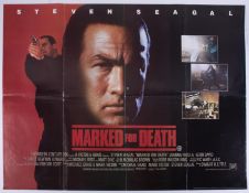 Cinema Poster for the film 'Marked for Death' year 1990 featuring Steven Seagal. Provenance: The